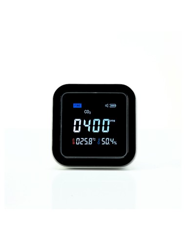 Medidor de CO2 LCD Blanco