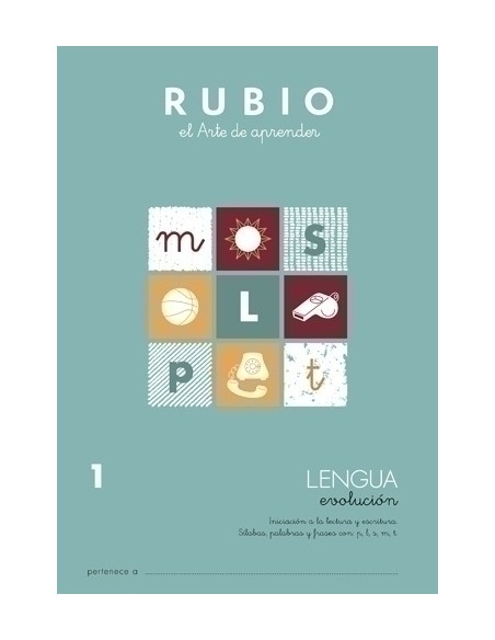 CUADERNO RUBIO A4 LENGUA EVOLUCION 1 - Pack de 10 unidades