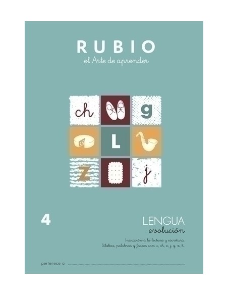 CUADERNO RUBIO A4 LENGUA EVOLUCION 4 - Pack de 10 unidades
