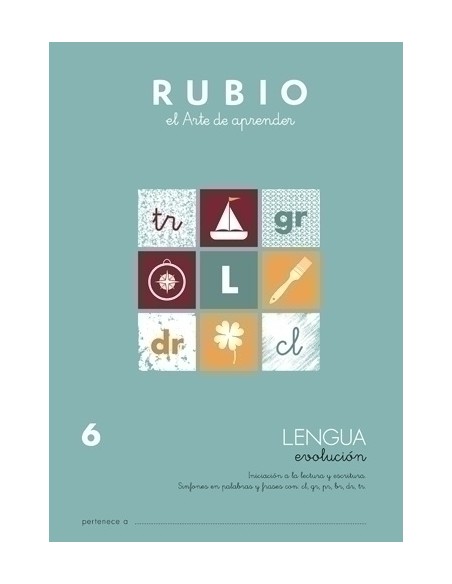 CUADERNO RUBIO A4 LENGUA EVOLUCION 6 - Pack de 10 unidades