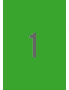 01602 etiqueta de impresora Verde