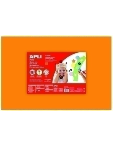 GOMA EVA APLI 40x60 NARANJA P/5