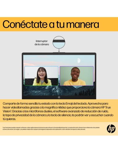 15-fc0014ns AMD Ryzen 3 7320U Portátil 39,6 cm (15.6") Full HD 8 GB LPDDR5-SDRAM 512 GB SSD Wi-Fi 6 (802.11ax) Windows 11 Home