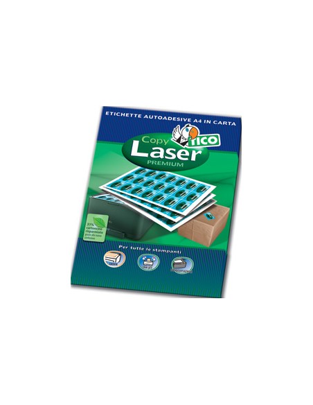 Copy laser premium etiqueta autoadhesiva Blanco 100 pieza(s)