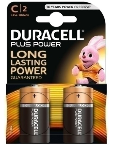 PILAS DURACELL C PLUS (MN1400-LR14) B/2