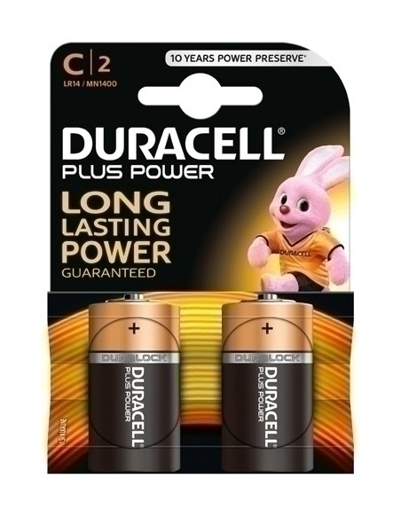 PILAS DURACELL C PLUS (MN1400-LR14) B/2