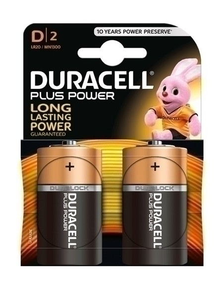 PILAS DURACELL D PLUS (MN1300-LR20) B/2