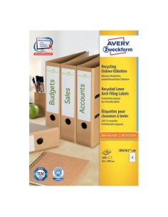 LR4761-100 etiqueta autoadhesiva Rectángulo redondeado Permanente Blanco 400 pieza(s)