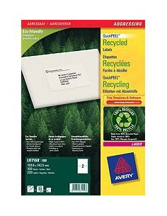 QuickPEEL etiqueta autoadhesiva Blanco 200 pieza(s)