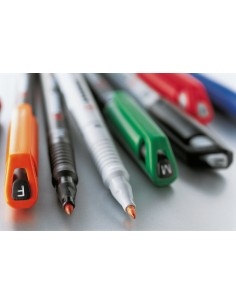 OHPen universal permanent, 4 Pack marcador permanente Punta redonda Negro, Azul, Verde, Rojo 4 pieza(s) 2