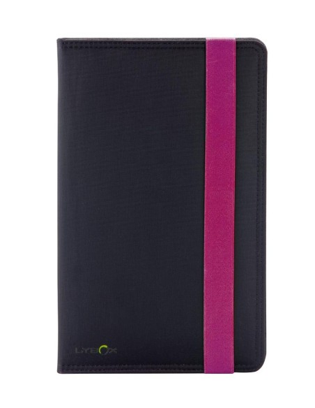 LY015 funda para tablet 20,3 cm (8") Folio Negro, Púrpura