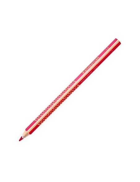 STAEDTLER LÁPICES DE COLOR TRIANGULARES JUMBO NORIS ROSA - CAJA DE 12 UD -