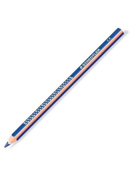 STAEDTLER LÁPICES DE COLOR TRIANGULARES JUMBO NORIS AZUL - CAJA DE 12 UD -