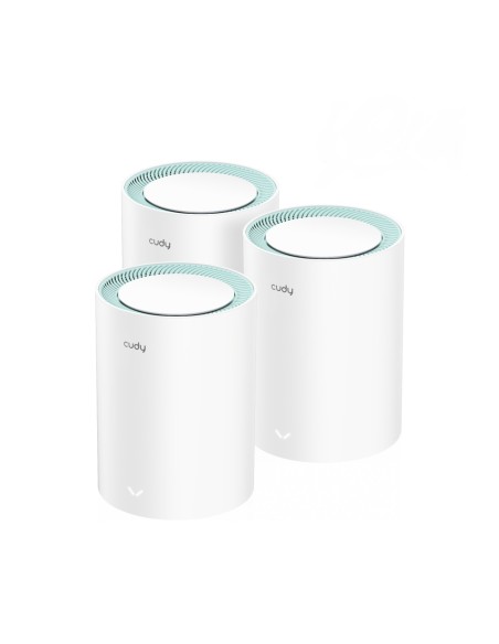 M1300 3-PACK sistema Wi-Fi Mesh (Wi-Fi en malla) Doble banda (2,4 GHz / 5 GHz) Wi-Fi 5 (802.11ac) Blanco 1 Interno