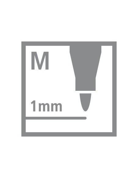 OHPen marcador permanente Negro 1 pieza(s)