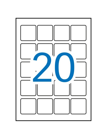 12847 etiqueta de impresora Blanco