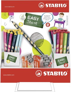  EXP 72 LAPICES EASYGRAPH ZURDOS Y DIESTROS + 12 SACAPUNTAS 