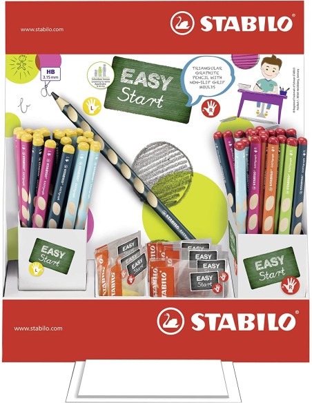 EXP 72 LAPICES EASYGRAPH ZURDOS Y DIESTROS + 12 SACAPUNTAS   EXP 72 LAPICES EASYGRAPH ZURDOS Y DIESTROS + 12 SACAPUNTAS