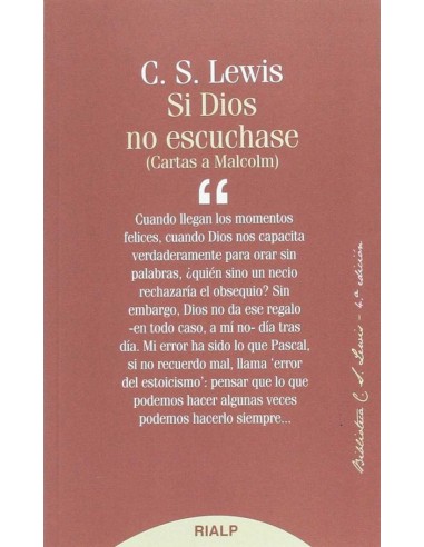 Si Dios no escuchase