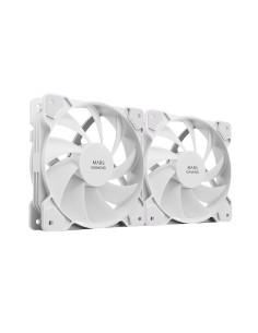 MFPROX2W sistema de refrigeración para ordenador Carcasa del ordenador Ventilador 12 cm Blanco 2 pieza(s)