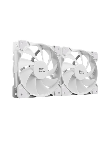 MFPROX2W sistema de refrigeración para ordenador Carcasa del ordenador Ventilador 12 cm Blanco 2 pieza(s)