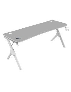 MGDXLW Mesa Gaming Ergonómica Blanco Grande