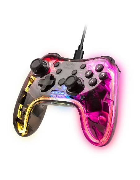 MGPC mando y volante Transparente USB Gamepad Android, MAC, Nintendo Switch, PC, Playstation 3