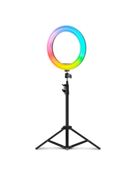 MGRING Anillo Iluminación ARGB Trípode Soporte Smartphone y Webcam Mando