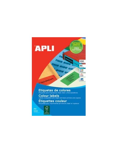 SP-12991 Amarillo Etiqueta para impresora autoadhesiva