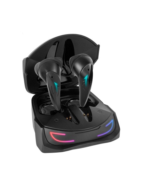 MHI-ULTRA Negro Auriculares Inalámbricos TWS RGB Flow Bluetooth 5.3 Triple Cancelación Ruido 24H Batería