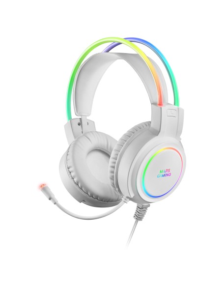 MHRGBW Auriculares Chroma RGB Flow Micrófono Sonido Espacial Blanco