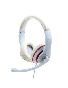 MHS-03-WTRD auricular y casco Auriculares Alámbrico Diadema Llamadas/Música Rojo, Blanco