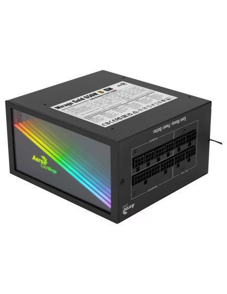 MIRAGEGOLD 650W Fuente Alimentación PC Modular RGB 80 Plus Gold Condensadores Japoneses