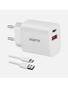 APPUSBWALL20W cargador de dispositivo móvil Universal Blanco Corriente alterna Carga rápida Interior