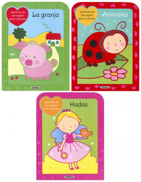 LAMINAS DE TERCIOPELO PARA COLOREAR