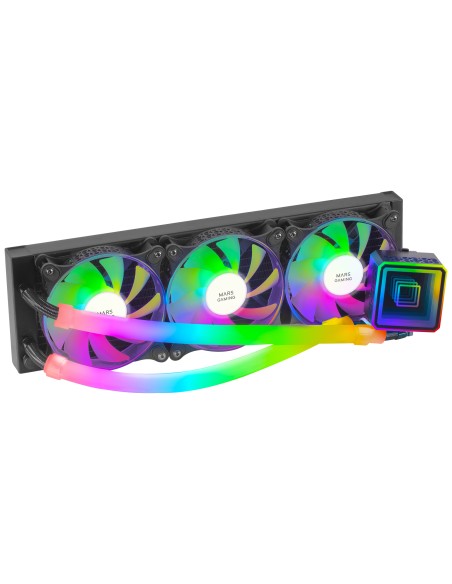 ML-ULTRA360 Negro Refrigeración Líquida CPU TDP 650W Espejo Infinito 3 Ventiladores Silenciosos FDB ARGB Tubos ARGB Multisocket 
