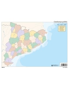 MAPA MUDO ERIK COLOR POLITICO CATALUNYA - Pack de 50 unidades