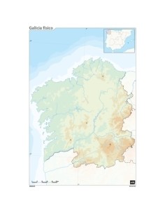 MAPA MUDO ERIK COLOR FISICO GALICIA - Pack de 50 unidades