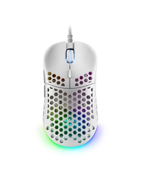 MM55W Blanco Ratón Gaming RGB Chroma Ultra-ligero 55g 12800 DPI MM55W Blanco Ratón Gaming RGB Chroma Ultra-ligero 55g 12800 DPI