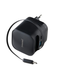 7806520 adaptador e inversor de corriente Interior 65 W Negro