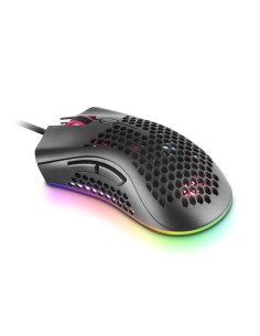MMEX, Ratón Gaming RGB Ultraligero Negro