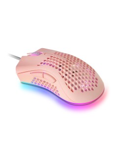 MMEXP, Ratón Gaming RGB Ultraligero Rosa
