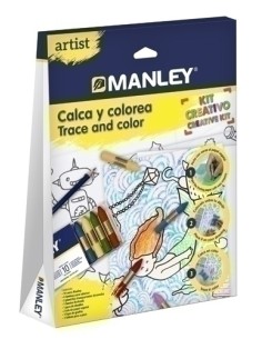 MANLEY ARTIST CALCA Y COLOREA - Pack de 6 unidades