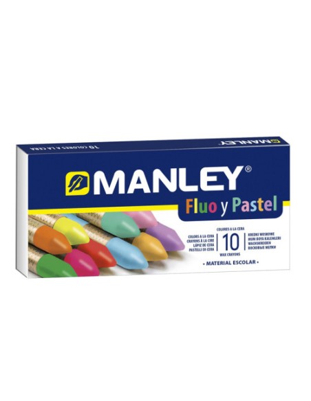 CERAS MANLEY FLUO/PASTEL ESTUCHE DE 10
