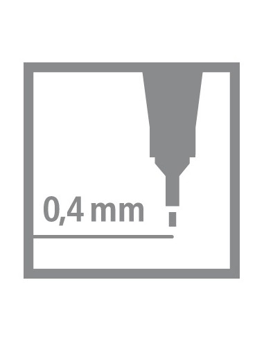point 88 rotulador de punta fina Gris 1 pieza(s)