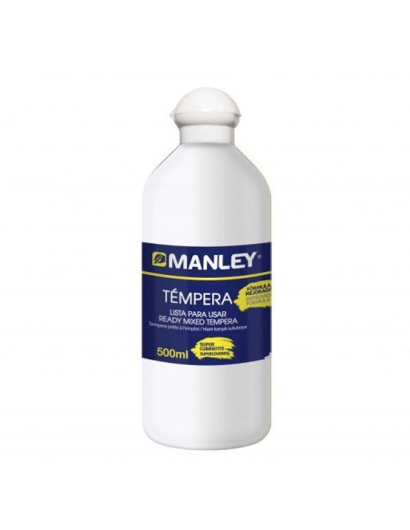 BOTE 500ML TEMPERA LIQUIDA MANLEY BLANCO MNP18614