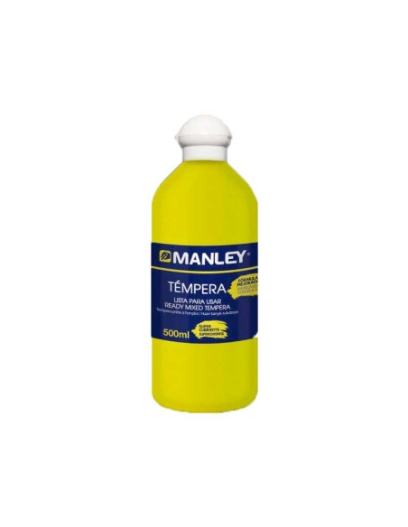 BOTE 500ML TEMPERA LIQUIDA MANLEY AMARILL MNP18625
