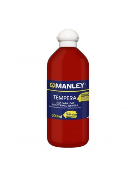 BOTE 500ML TEMPERA LIQUIDA MANLEY ROJO MNP18636