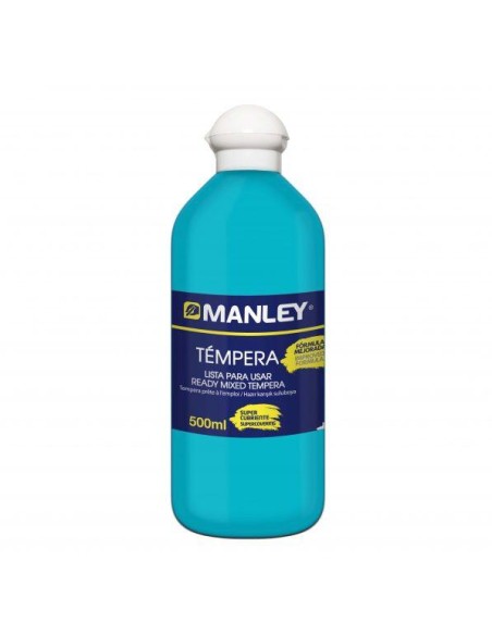 BOTE 500ML TEMPERA LIQUIDA MANLEY AZUL MNP18647