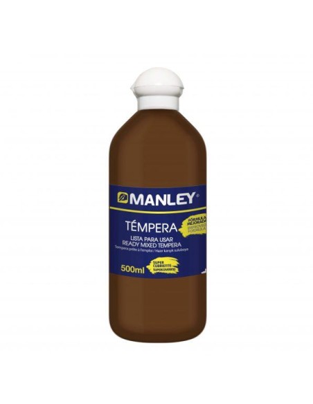 BOTE 500ML TEMPERA LIQUIDA MANLEY MARRON MNP18782